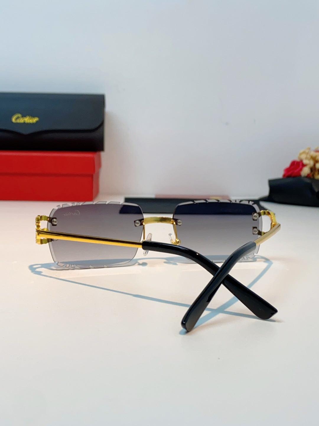 Cartier Fashion Gray Lens Sunglasses for Men & Women - 415948 - detail image 3