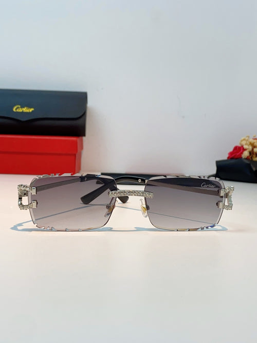 Cartier Fashion Gray Lens Sunglasses for Men & Women - 465910 - detail image 2