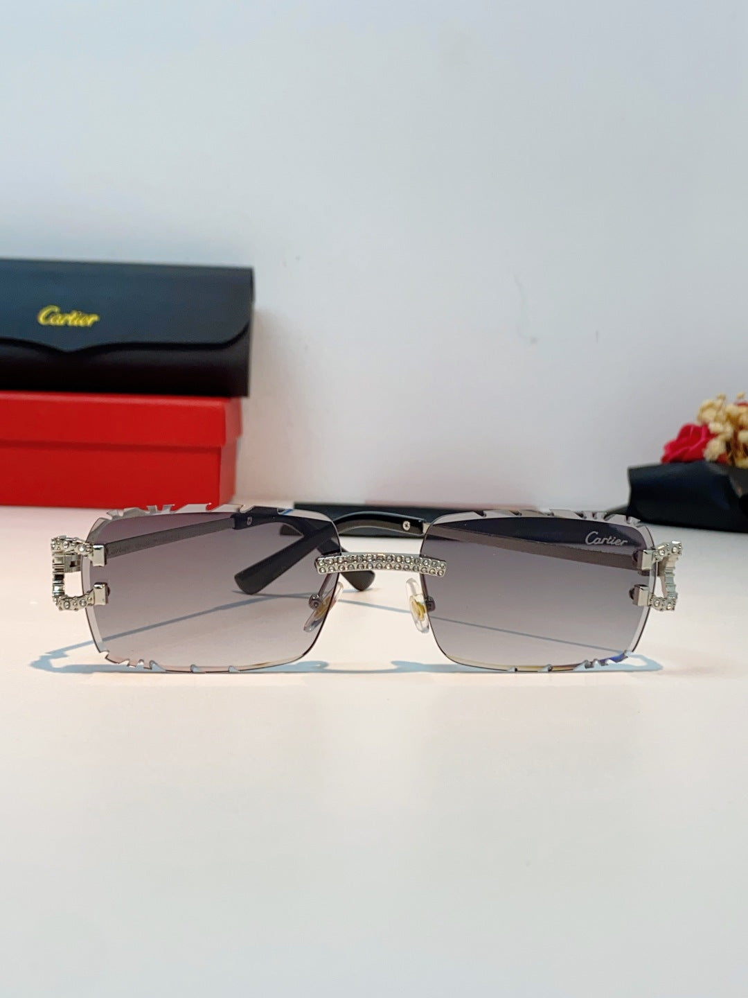 Cartier Fashion Gray Lens Sunglasses for Men & Women - 415949 - detail image 2