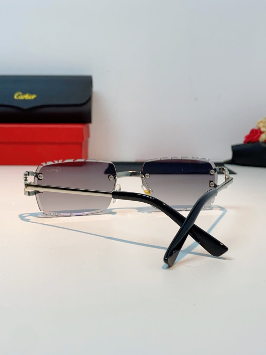 Cartier Fashion Gray Lens Sunglasses for Men & Women - 465910 - detail image 3