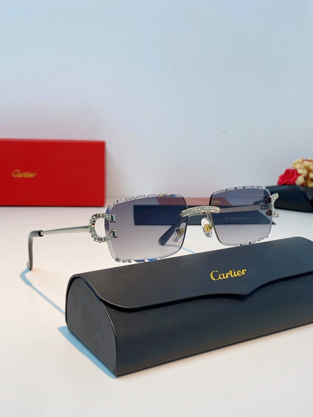 Cartier Fashion Gray Lens Sunglasses for Men & Women - 465910 - detail image 10