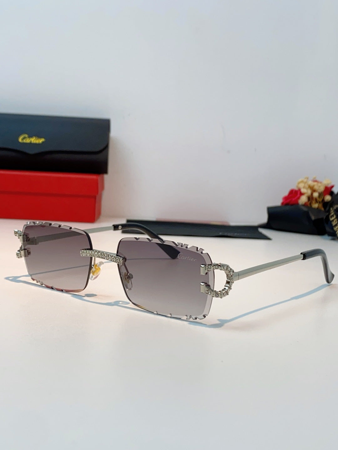 Cartier Fashion Gray Lens Sunglasses for Men & Women - 415949