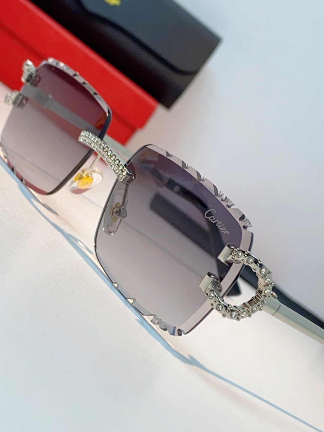 Cartier Fashion Gray Lens Sunglasses for Men & Women - 415949 - detail image 7
