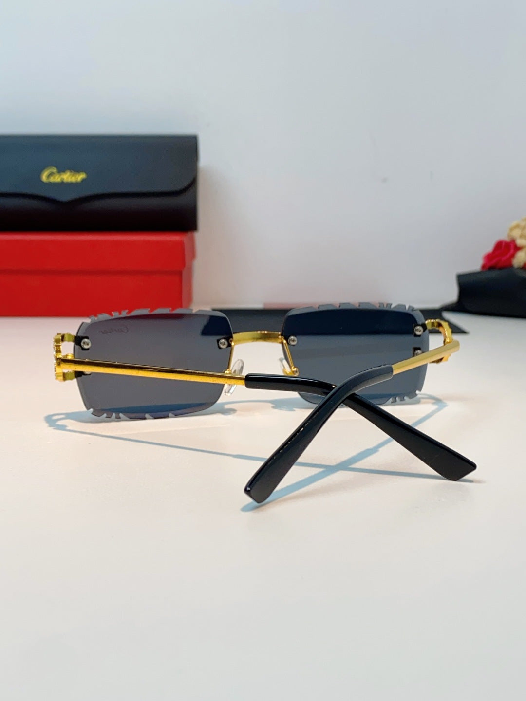 Cartier Fashion Black Lens Sunglasses for Men & Women - 415950 - detail image 3