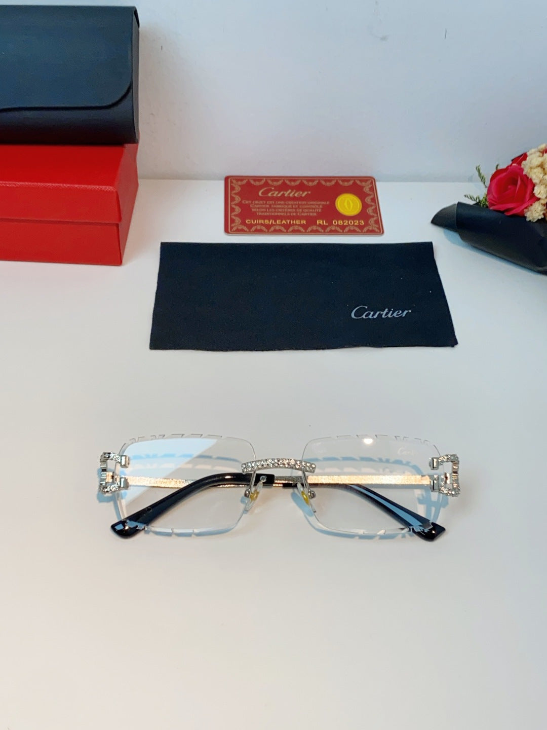 Cartier Fashion Silver Lens Sunglasses for Men & Women - 465912 - detail image 9