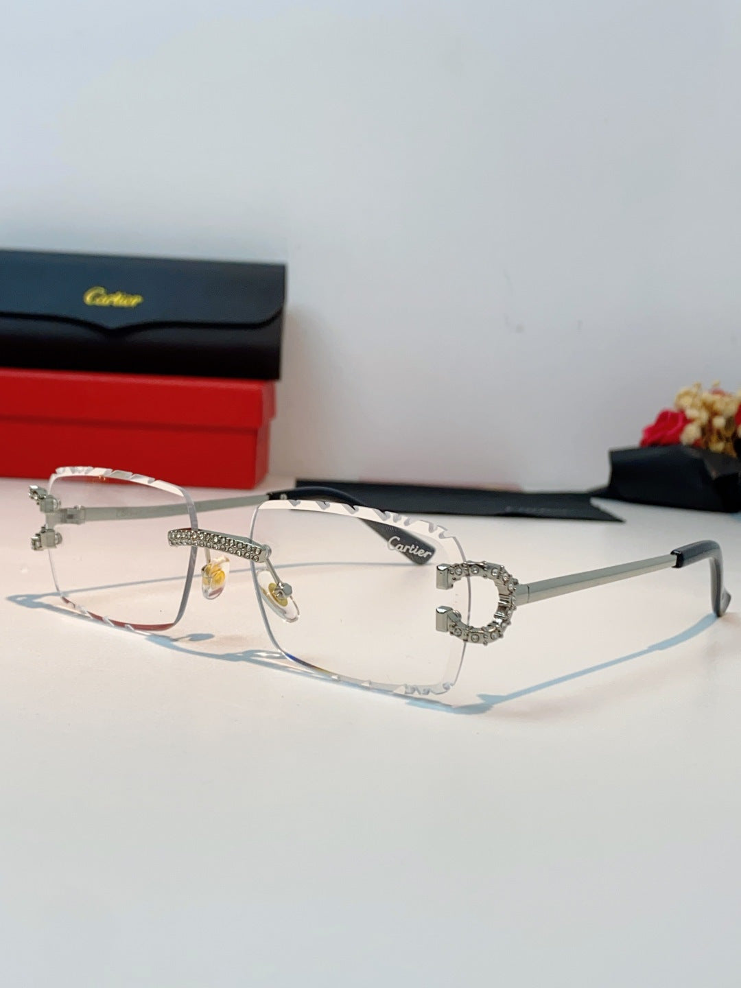 Cartier Fashion Silver Lens Sunglasses for Men & Women - 465912