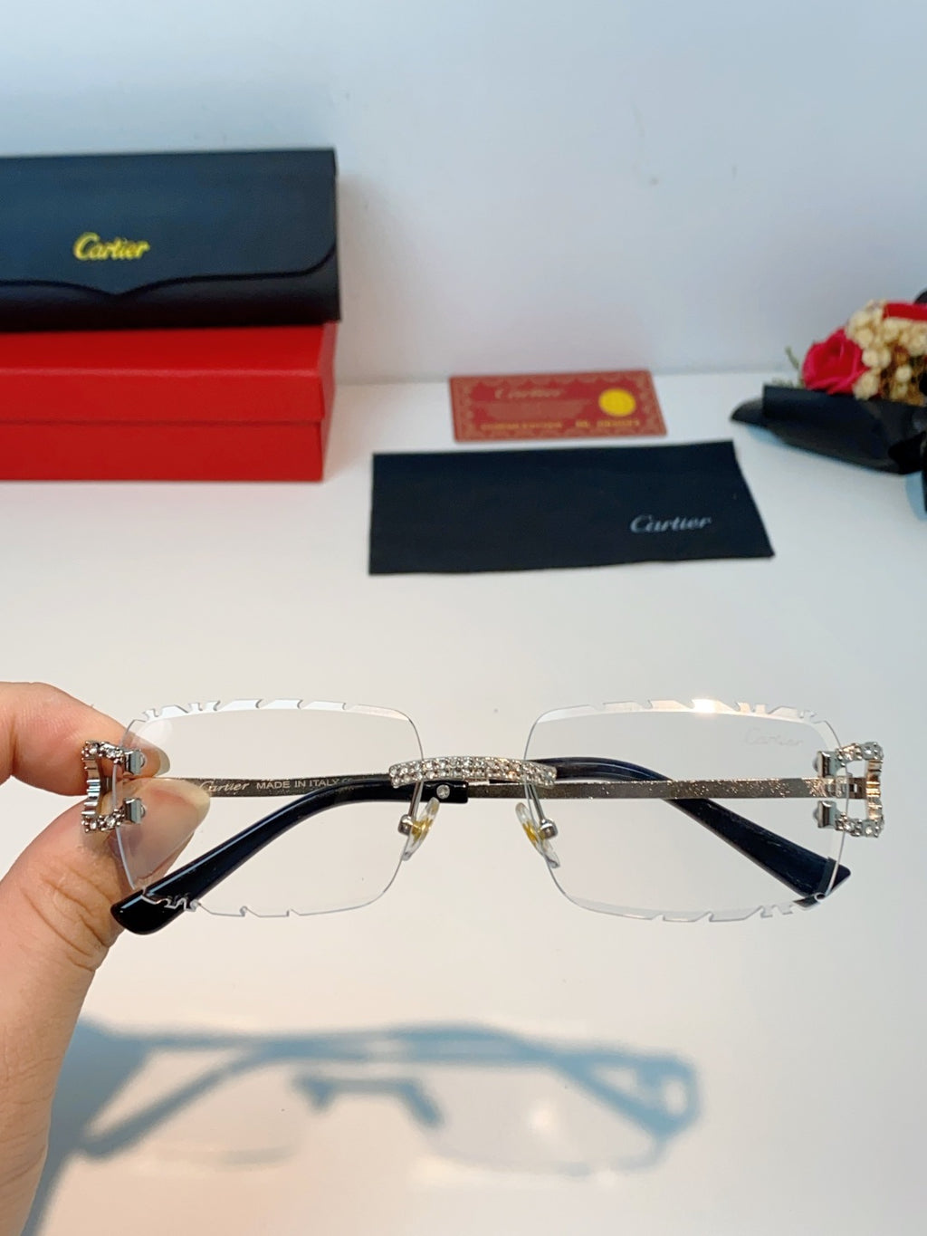 Cartier Fashion Silver Lens Sunglasses for Men & Women - 465912 - detail image 4