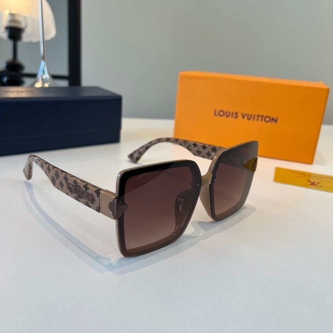 Louis Vuitton Fashion Red Lens Sunglasses for Men & Women - 158132