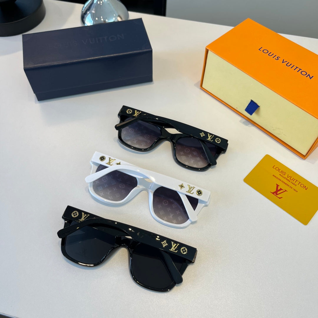 Louis Vuitton Metal Fashion Black Lens Sunglasses for Men & Women - 158134 - detail image 11