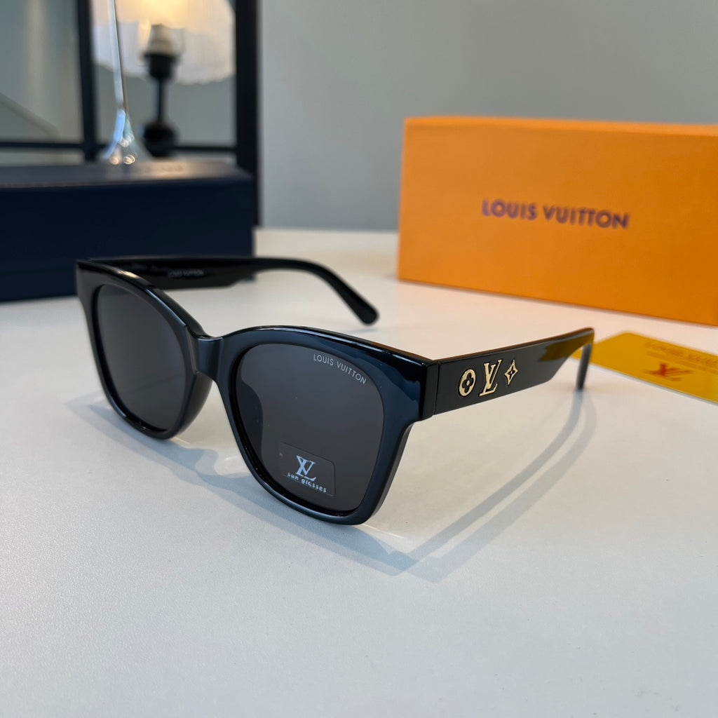 Louis Vuitton Metal Fashion Black Lens Sunglasses for Men & Women - 158134 - detail image 3