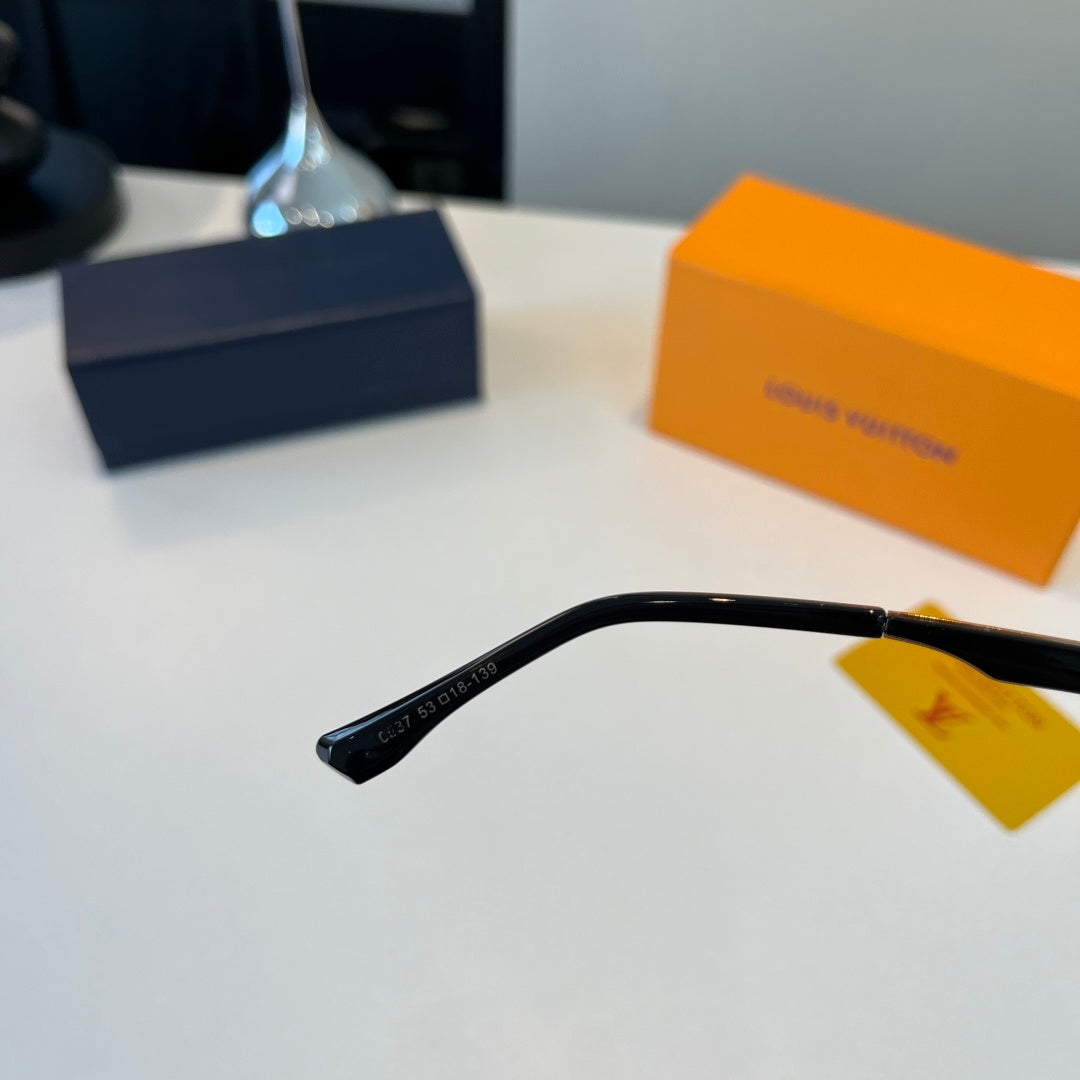 Louis Vuitton Metal Aviator Brown Lens Sunglasses for Men & Women - detail image 9