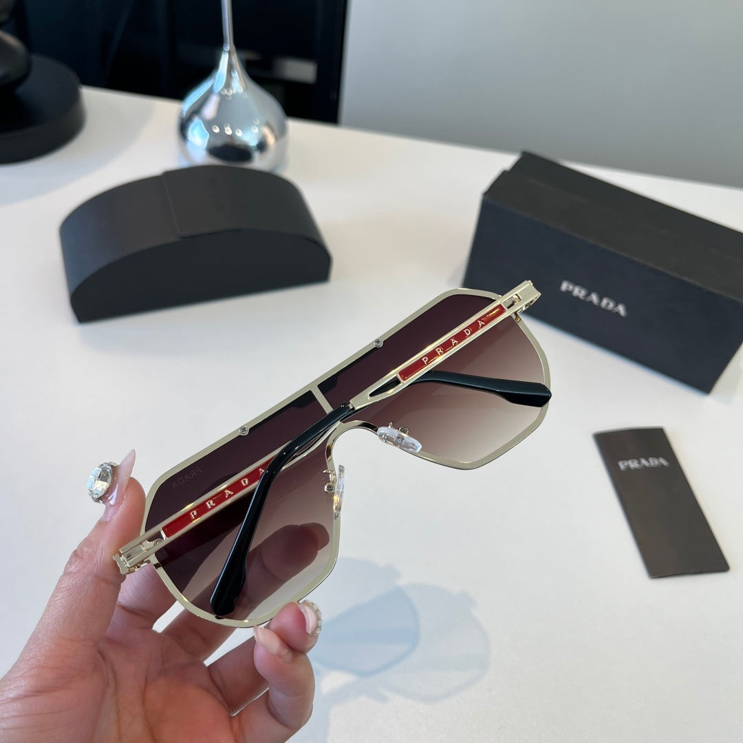 Prada Polarized Fashion Silver Lens Sunglasses for Men - 487155 - detail image 6