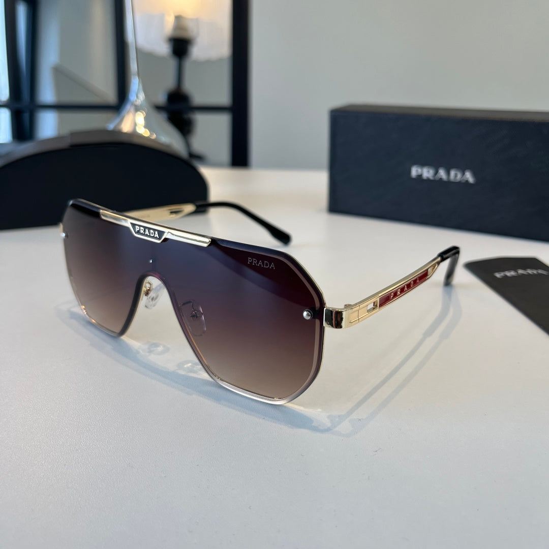 Prada Polarized Fashion Silver Lens Sunglasses for Men - 487155 - detail image 3