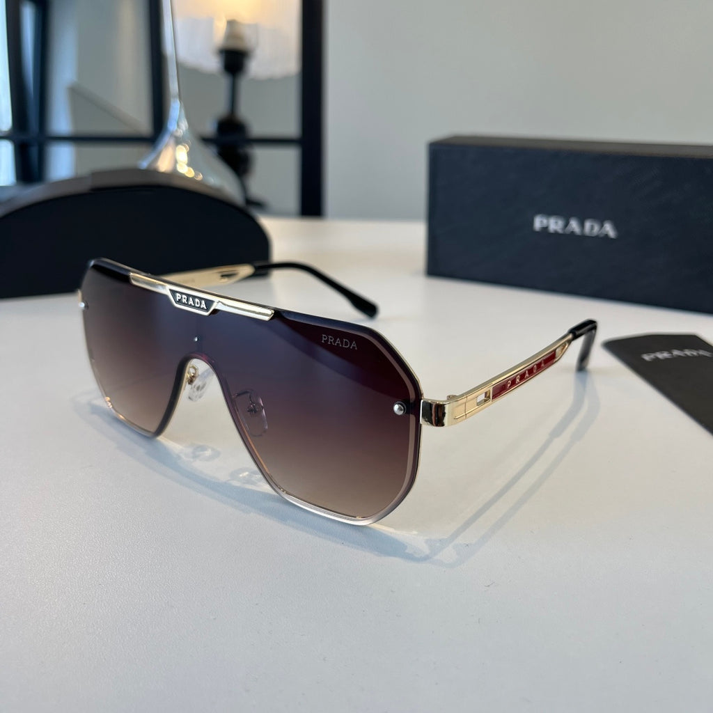 Prada Polarized Fashion Silver Lens Sunglasses for Men - 158460 - detail image 3