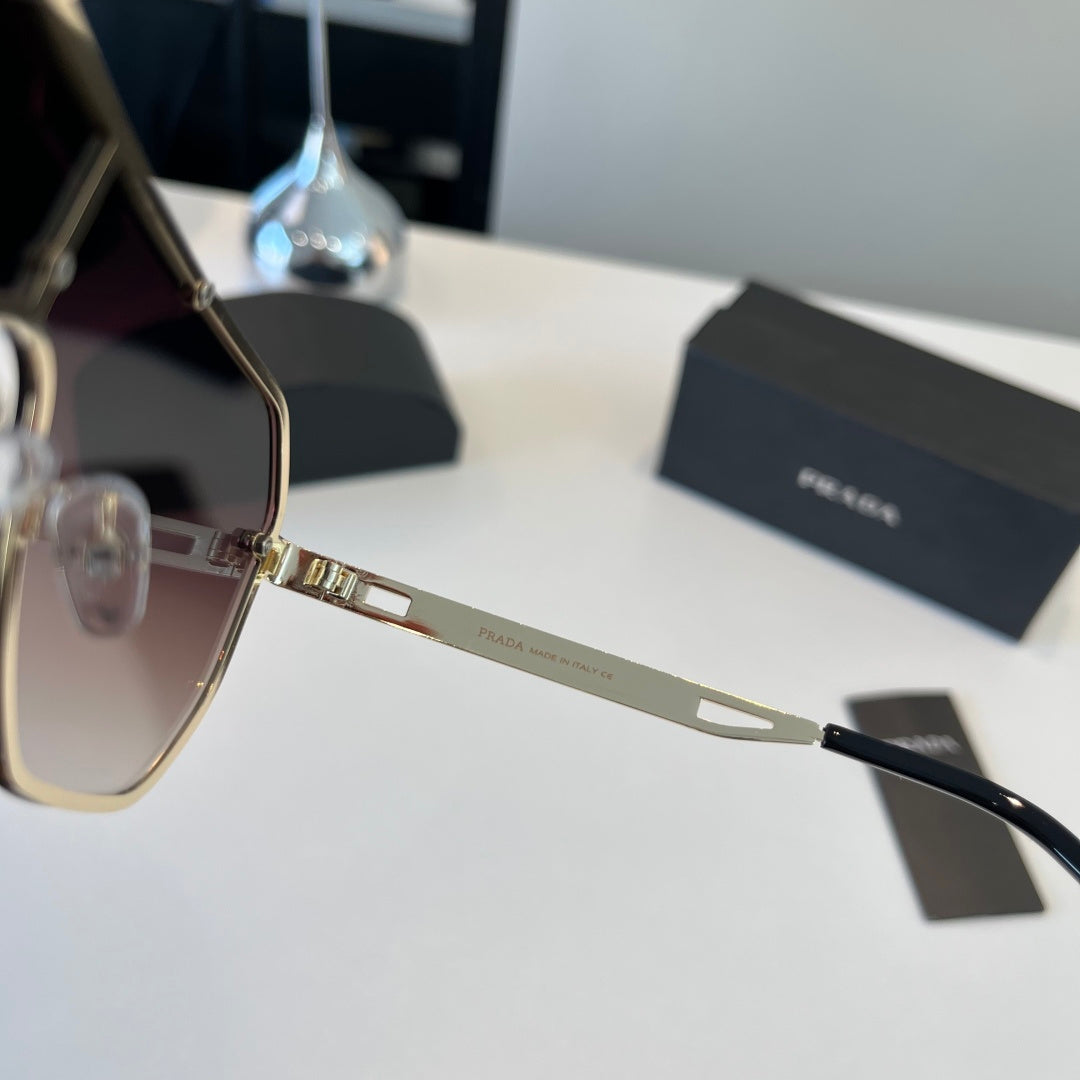 Prada Polarized Fashion Silver Lens Sunglasses for Men - 487155 - detail image 5