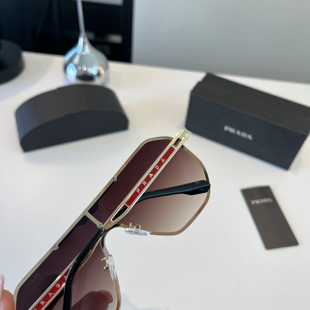 Prada Polarized Fashion Silver Lens Sunglasses for Men - 487155 - detail image 7