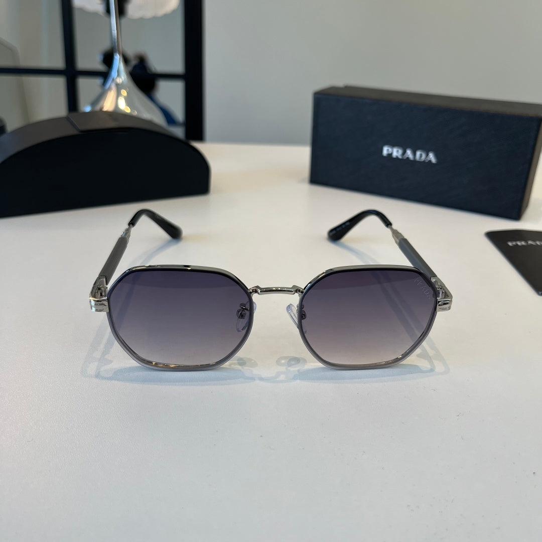 Prada Polarized Fashion Silver Lens Sunglasses for Men - 158468 - detail image 2