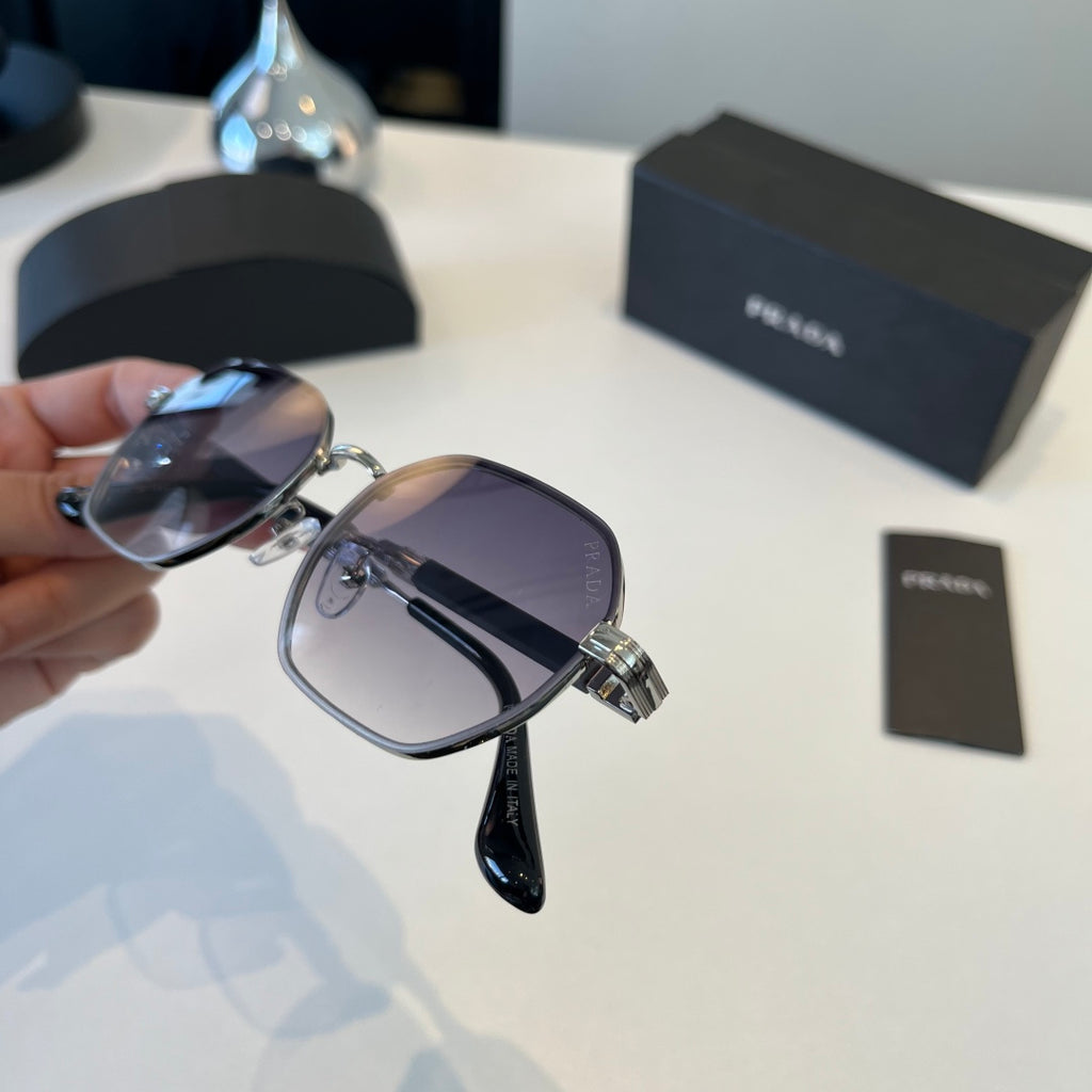 Prada Polarized Fashion Silver Lens Sunglasses for Men - 158468 - detail image 7