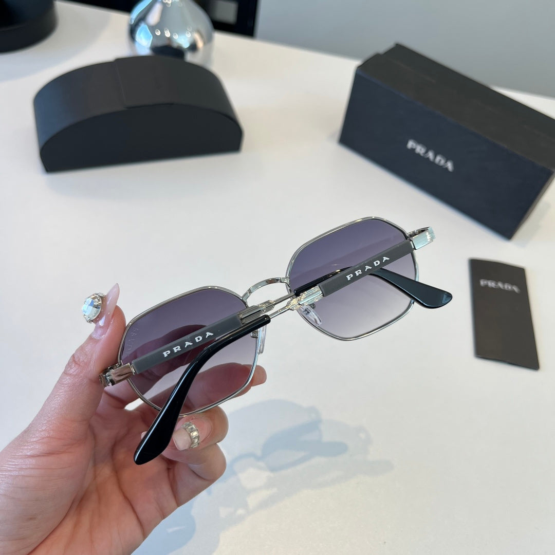 Prada Polarized Fashion Silver Lens Sunglasses for Men - 158468 - detail image 6
