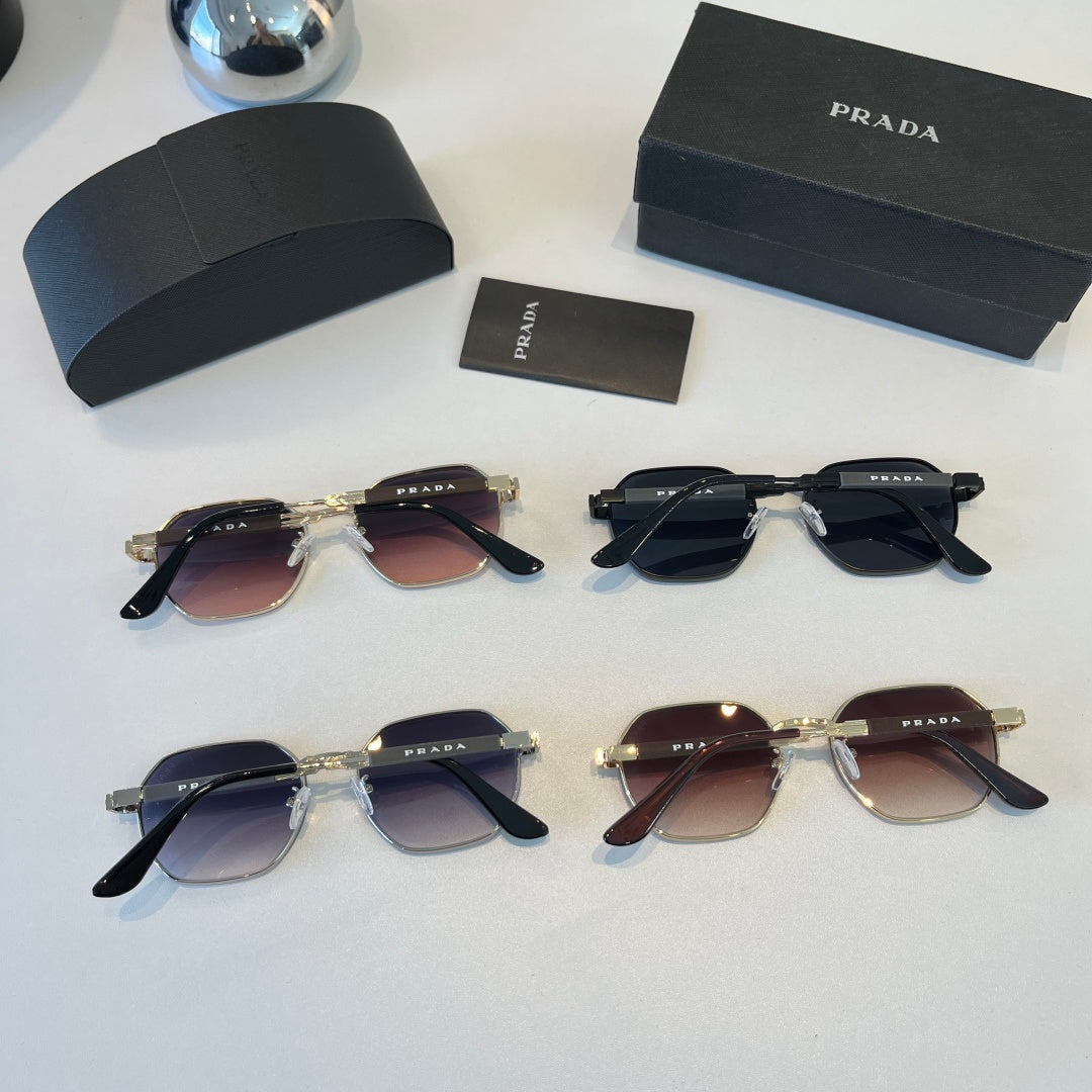Prada Polarized Fashion Silver Lens Sunglasses for Men - 372037 - detail image 12