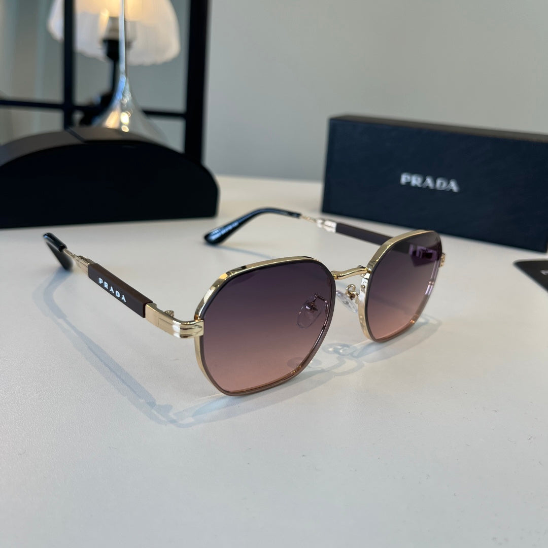 Prada Polarized Fashion Silver Lens Sunglasses for Men - 372038