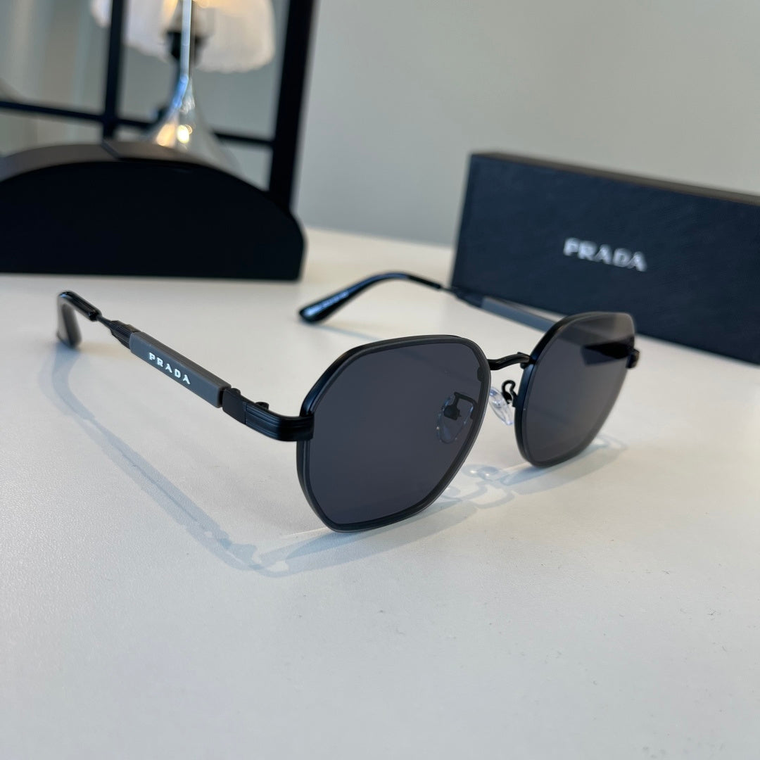 Prada Polarized Fashion Silver Lens Sunglasses for Men - 158471