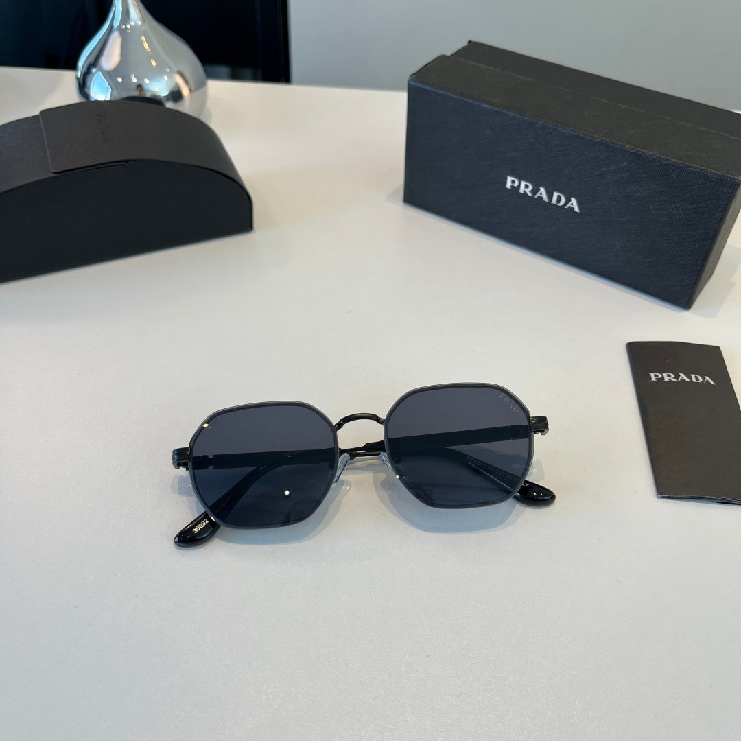 Prada Polarized Fashion Silver Lens Sunglasses for Men - 372040 - detail image 7