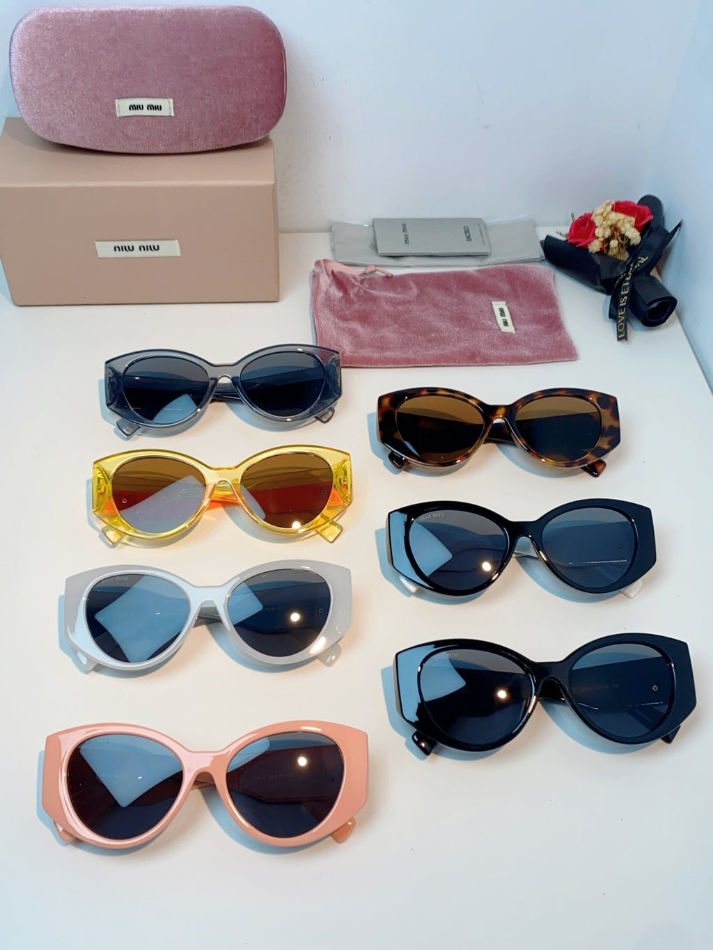 Miu Miu Polarized Cat-Eye Gray Lens Sunglasses for Men & Women - 466131 - detail image 12