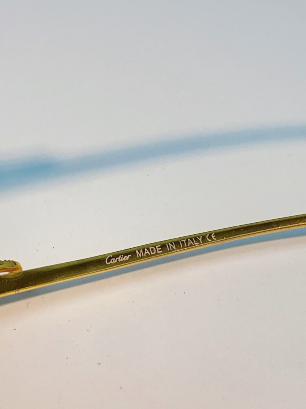 Cartier Blue-Light Square Brown Lens Sunglasses for Men & Women - detail image 8