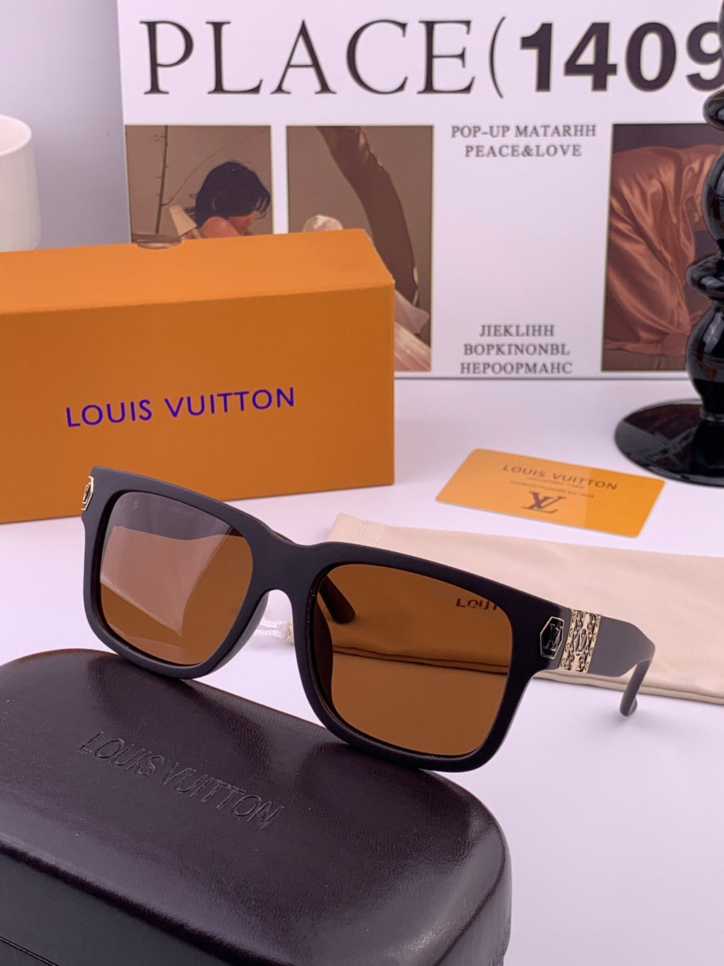 Louis Vuitton Fashion Gold Lens Sunglasses for Men & Women - 997361 - detail image 4