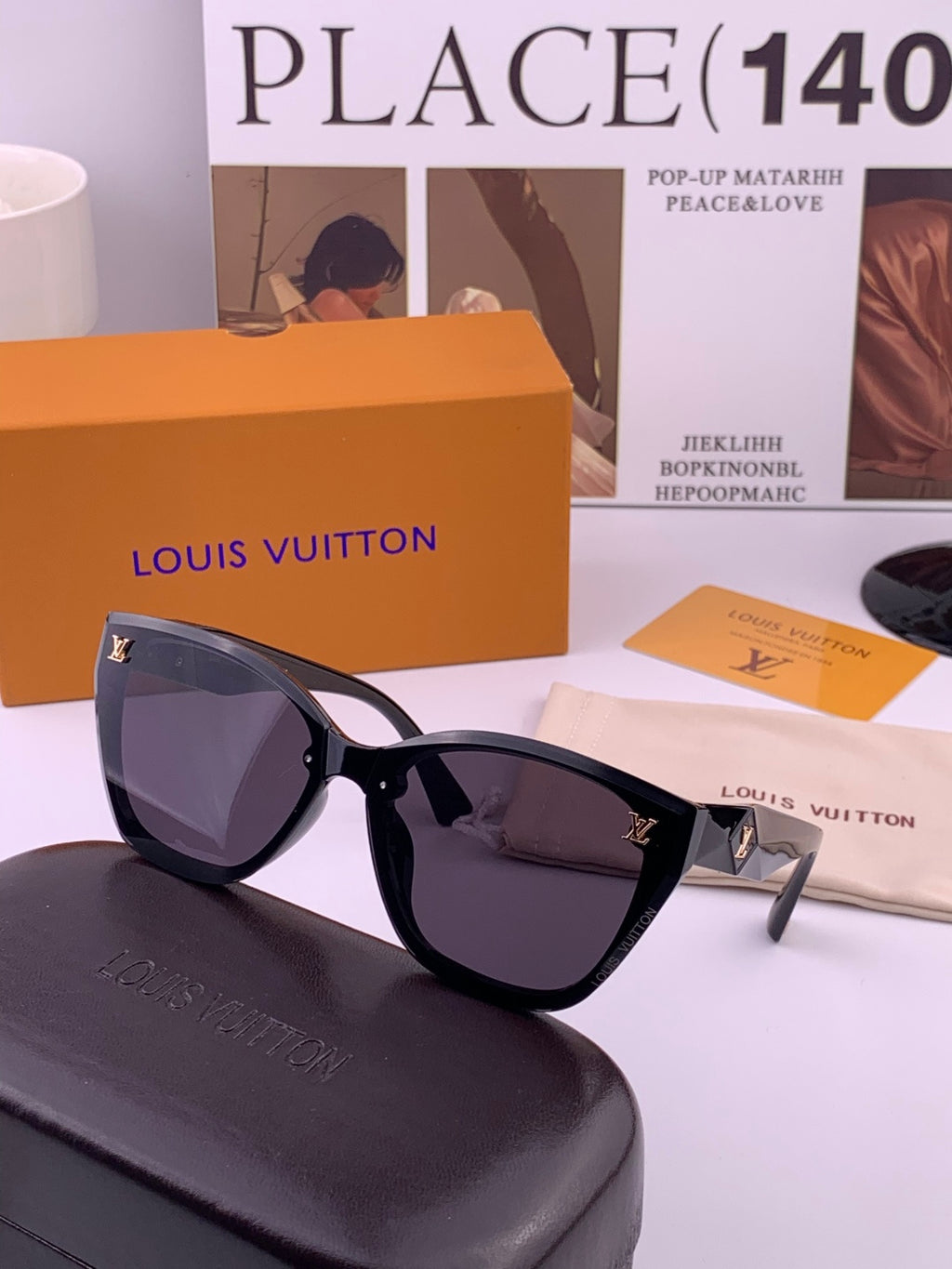 Louis Vuitton Fashion Gold Lens Sunglasses for Men & Women - 997366 - detail image 3