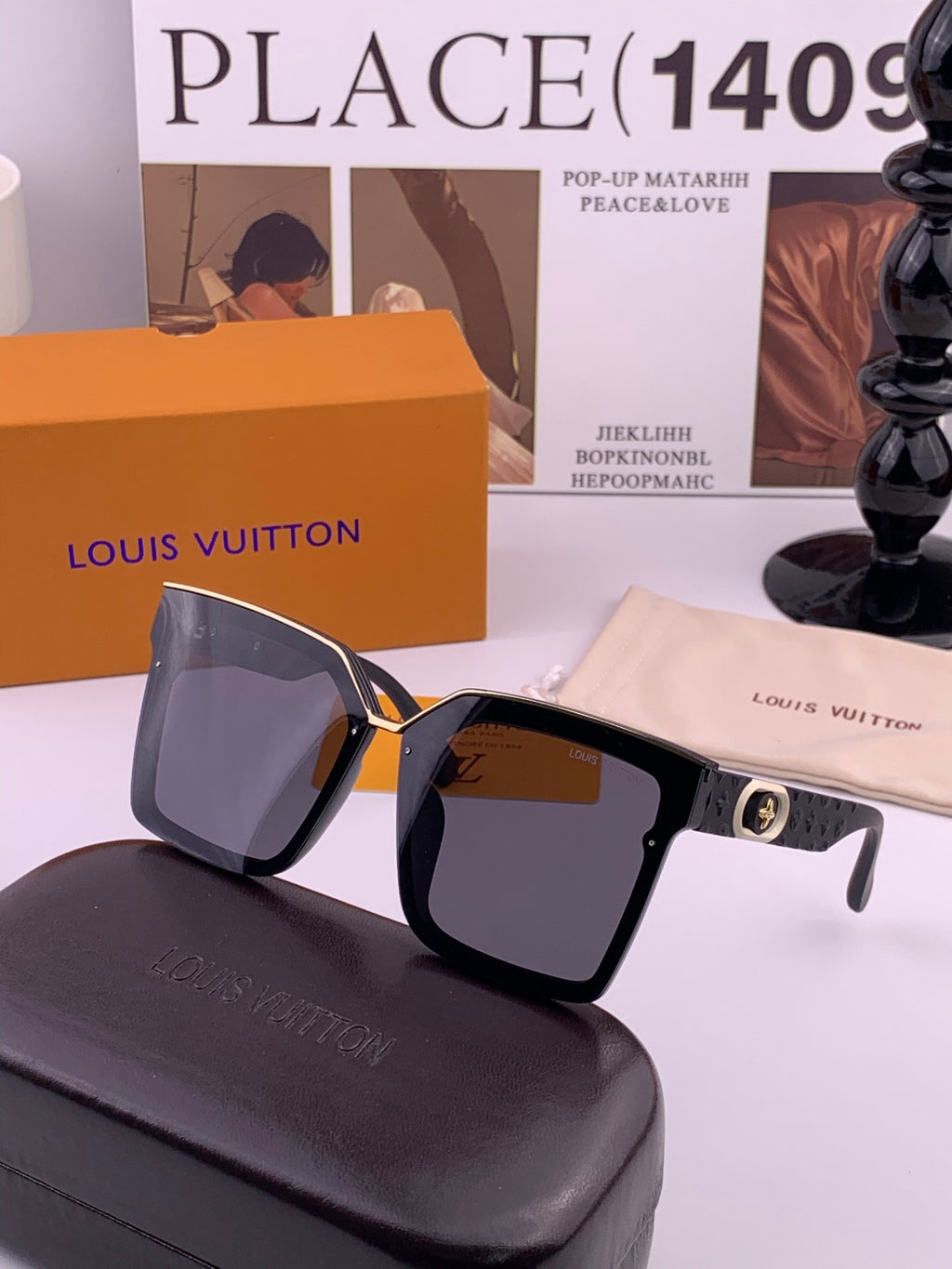 Louis Vuitton Fashion Pink Lens Sunglasses for Men & Women - detail image 2