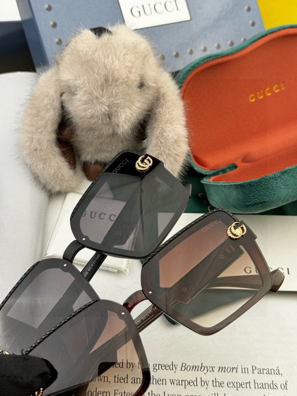 Gucci G6130 Square Gold Lens Sunglasses for Men & Women - 997689 - detail image 3