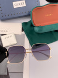 Gucci G1826 Polarized Oversized Gold Lens Sunglasses for Men & Women