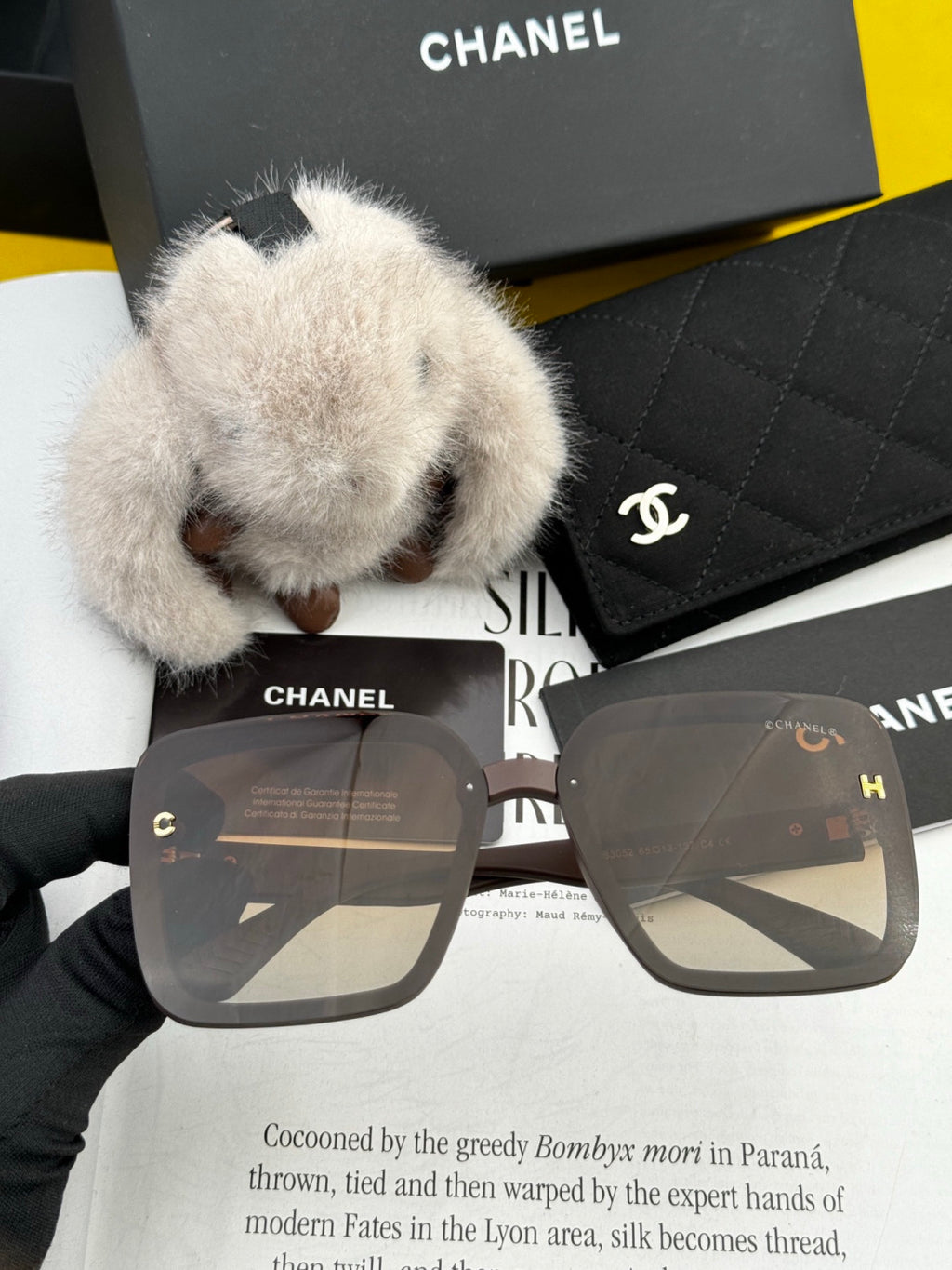 Chanel CH6305 Fashion Black Lens Sunglasses for Men & Women