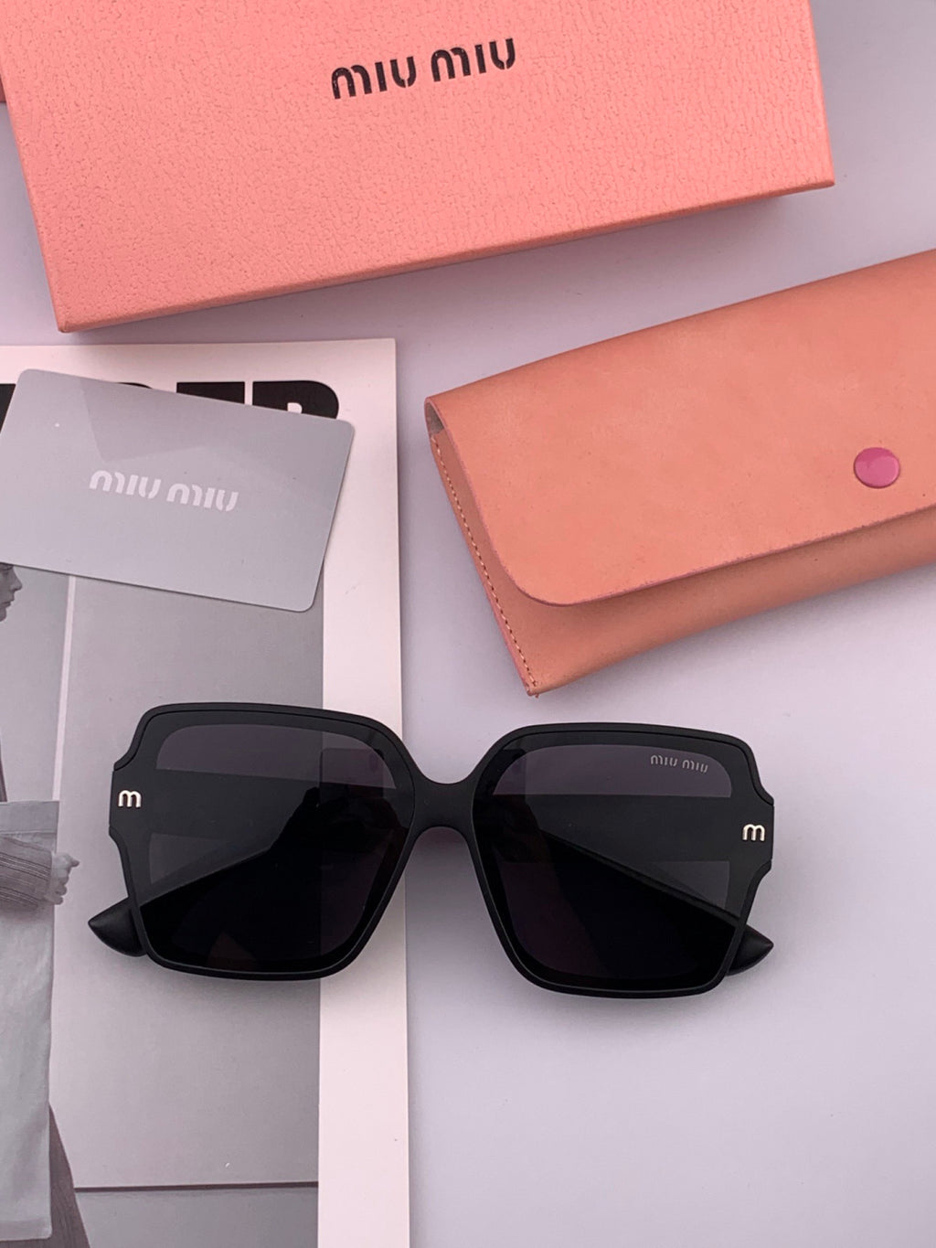 Miu Miu M9304 Fashion Pink Lens Sunglasses for Men & Women - 998400 - detail image 2