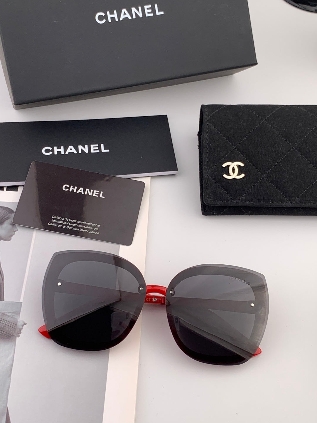Chanel X062 Round Gold Lens Sunglasses for Men & Women - 997723 - detail image 4