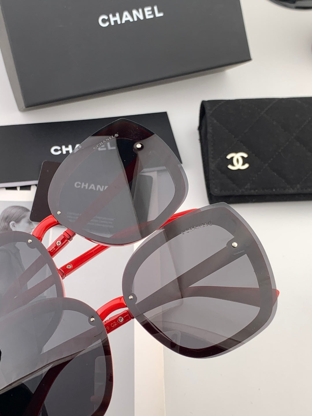 Chanel X062 Round Gold Lens Sunglasses for Men & Women - 997723 - detail image 5