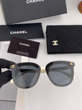 Chanel CH3620 Polarized Square Gold Lens Sunglasses for Men & Women - 997724