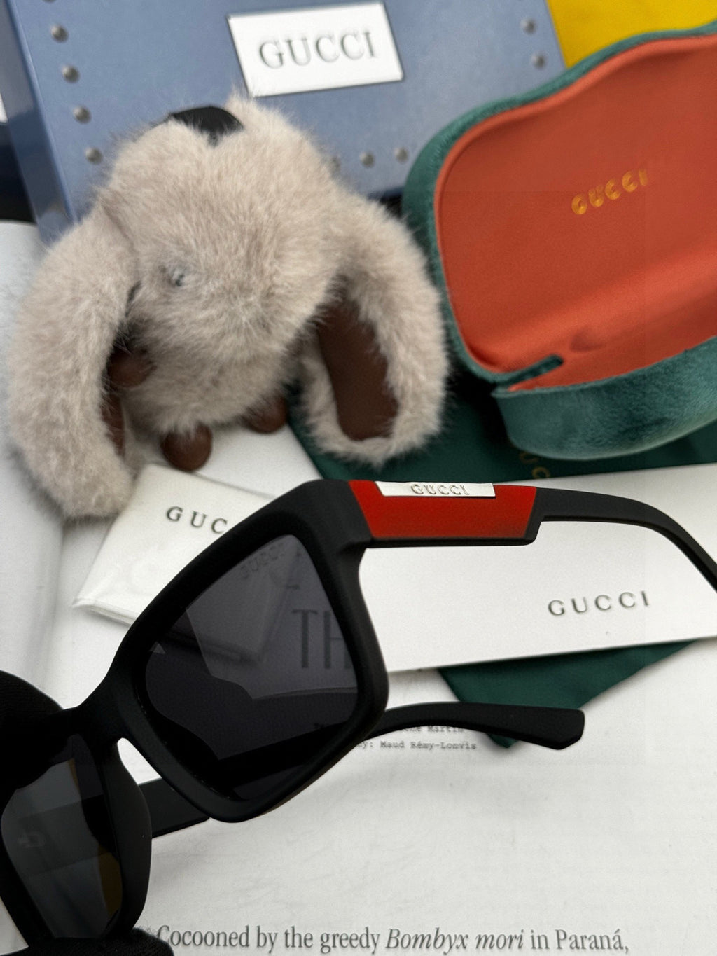 Gucci G5510 Square Gold Lens Sunglasses for Men & Women - detail image 3