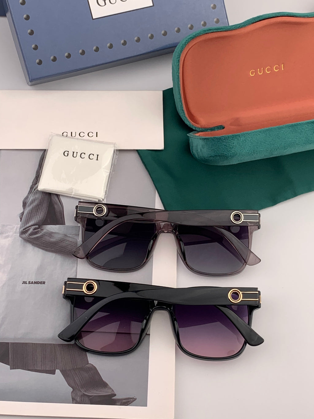 Gucci G1106 Metal Square Gold Lens Sunglasses for Men & Women - 997688 - detail image 4