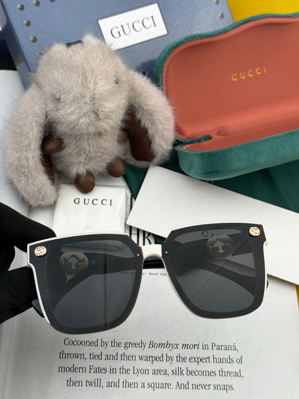 Gucci G1620 Square Gold Lens Sunglasses for Men & Women - 997616 - detail image 2