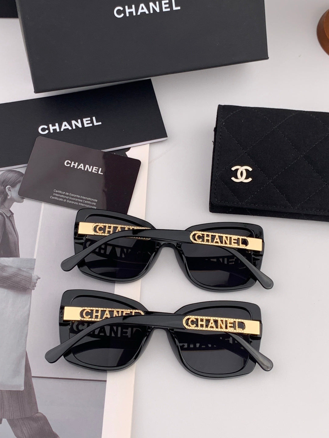 Chanel CH2077 Fashion Black Lens Sunglasses for Men & Women - 997794 - detail image 5