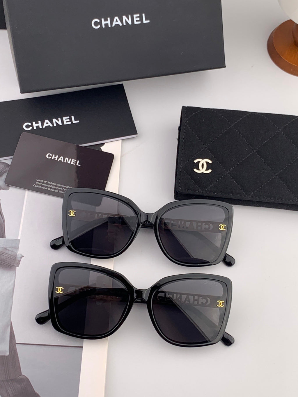 Chanel CH2077 Fashion Black Lens Sunglasses for Men & Women - 997794 - detail image 6