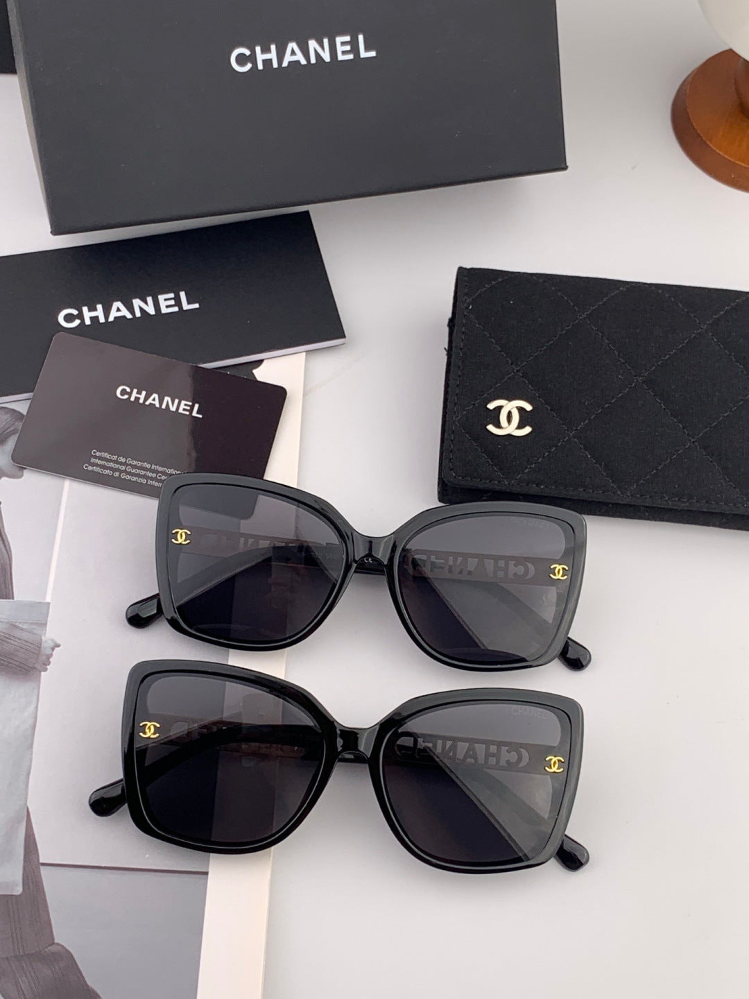 Chanel CH2077 Fashion Black Lens Sunglasses for Men & Women - 997794 - detail image 6