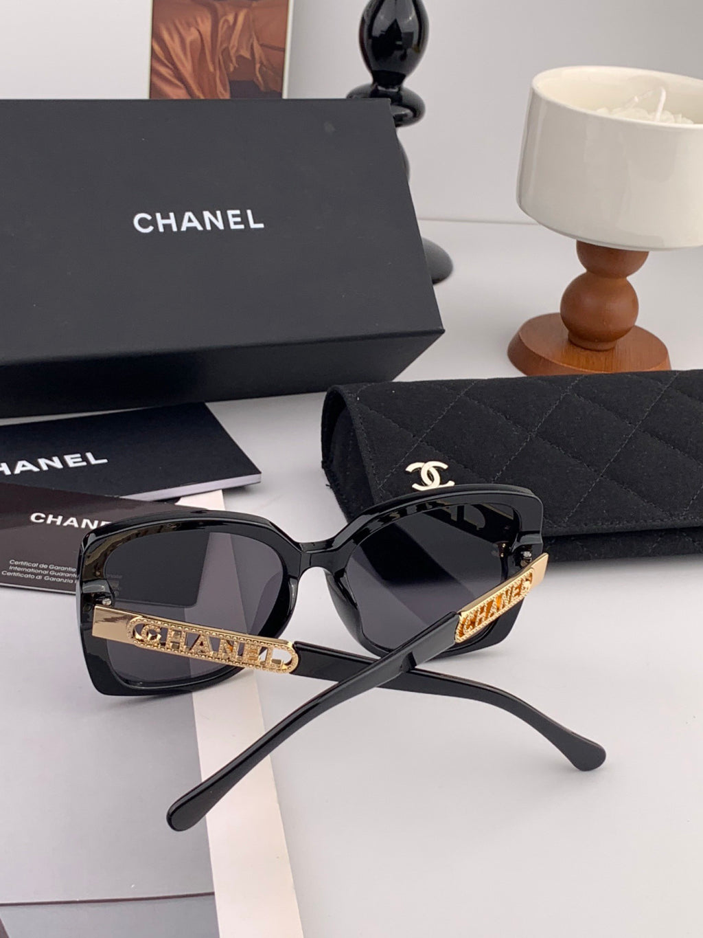 Chanel CH2077 Fashion Black Lens Sunglasses for Men & Women - 997794 - detail image 3