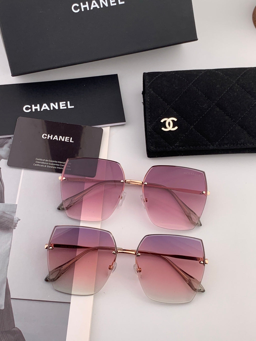 Chanel CH2077 Fashion Gold Lens Sunglasses for Men & Women - detail image 7