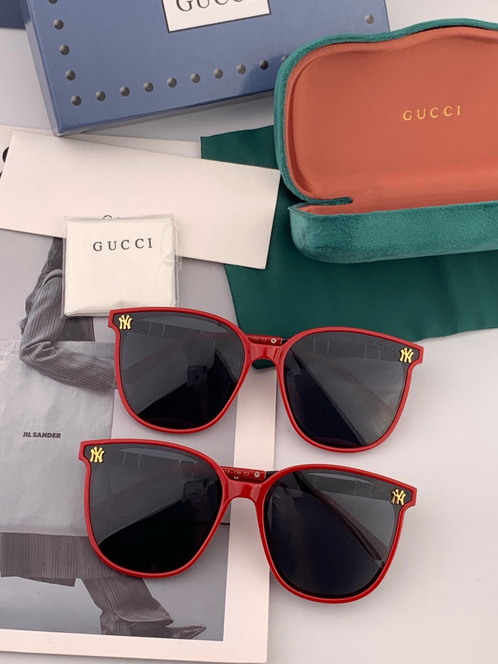 Gucci G15501 Polarized Round Gold Lens Sunglasses for Men & Women - 997617 - detail image 6