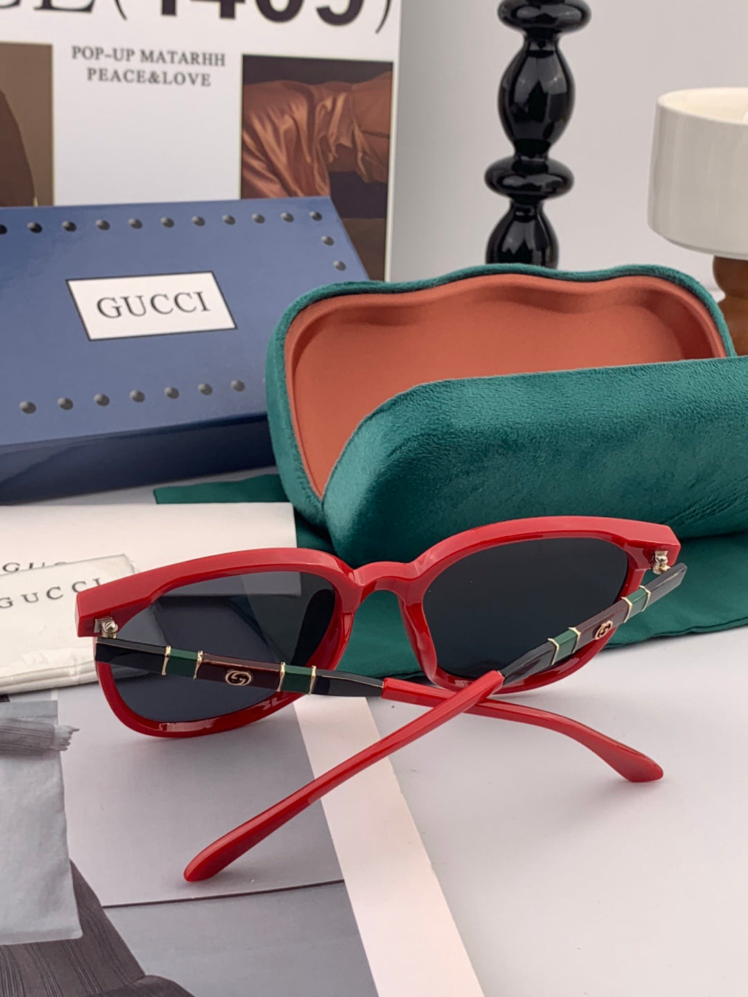 Gucci G15501 Polarized Round Gold Lens Sunglasses for Men & Women - 997617 - detail image 4