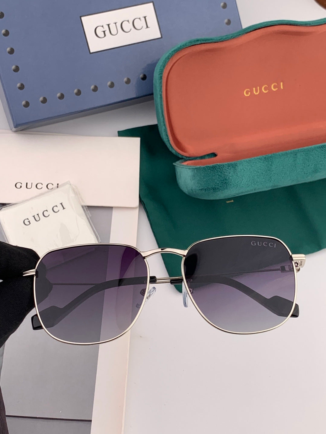 Gucci G6162 Polarized Oversized Black Lens Sunglasses for Men & Women - 997618